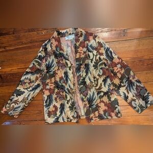 Vintage Floral Tapestry Jacket